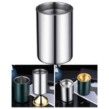 Maxbell Stainless Steel Car Ashtray Windproof Smokeless Stylish Portable for Gift Silver