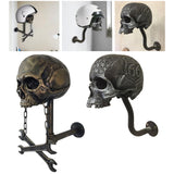 Maxbell Skull Helmet Stand Hat Holder Wall Mounted Hook For Key Hats Jacket Hanger 13x20x26cm