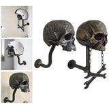 Maxbell Skull Helmet Stand Hat Holder Wall Mounted Hook For Key Hats Jacket Hanger 13x20x26cm