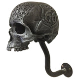 Maxbell Skull Helmet Stand Hat Holder Wall Mounted Hook For Key Hats Jacket Hanger 9x22x24cm