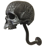 Maxbell Skull Helmet Stand Hat Holder Wall Mounted Hook For Key Hats Jacket Hanger 9x22x24cm