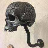 Maxbell Skull Helmet Stand Hat Holder Wall Mounted Hook For Key Hats Jacket Hanger 9x22x24cm