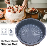 Maxbell Silicone Cake Pans Mold Cheesecake Baking Pan for Baking Grey