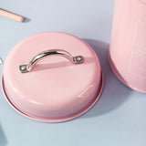 Maxbell 4x Large-Capacity Bread Box Set Storage Box for Food Sugar Pastries Pink