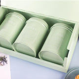 Maxbell 4x Large-Capacity Bread Box Set Storage Box for Food Sugar Pastries Green