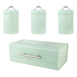 Maxbell 4x Large-Capacity Bread Box Set Storage Box for Food Sugar Pastries Green