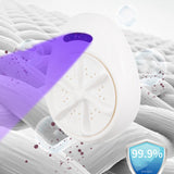 Maxbell Mini Personal Laundry Machine Washing Machine US 110 V Travel Home -White