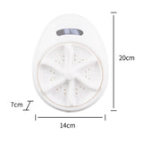 Maxbell Mini Personal Laundry Machine Washing Machine US 110 V Travel Home -White