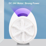 Maxbell Mini Personal Laundry Machine Washing Machine US 110 V Travel Home -White