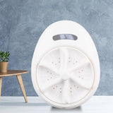 Maxbell Mini Personal Laundry Machine Washing Machine US 110 V Travel Home -White