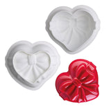 Maxbell 3D Heart Shaped Cake Mould Bakeware Chocolate Mold for Mousse Cake Ice Cream 136x108x58mm