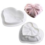 Maxbell 3D Heart Shaped Cake Mould Bakeware Chocolate Mold for Mousse Cake Ice Cream 136x108x58mm