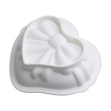 Maxbell 3D Heart Shaped Cake Mould Bakeware Chocolate Mold for Mousse Cake Ice Cream 136x108x58mm