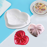 Maxbell 3D Heart Shaped Cake Mould Bakeware Chocolate Mold for Mousse Cake Ice Cream 136x108x58mm