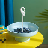 Maxbell Fruit Plate Organizer Storage Tray Drainer Basket for Office Decor Blue