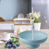Maxbell Fruit Plate Organizer Storage Tray Drainer Basket for Office Decor Blue