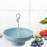 Maxbell Fruit Plate Organizer Storage Tray Drainer Basket for Office Decor Blue