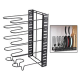 Maxbell Pot Lid Holder Expandable Pans and Pots Lid Organizer Rack Holder Organizer