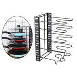Maxbell Pot Lid Holder Expandable Pans and Pots Lid Organizer Rack Holder Organizer