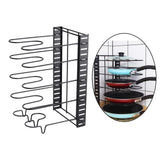 Maxbell Pot Lid Holder Expandable Pans and Pots Lid Organizer Rack Holder Organizer