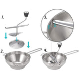 Maxbell Rotary Food Mill for Mashing, Straining & Grating Soups, Sauces, and Foods