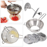 Maxbell Rotary Food Mill for Mashing, Straining & Grating Soups, Sauces, and Foods