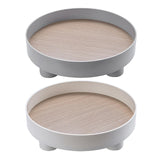 Maxbell Plastic Minimalist Home Decor Tray Storage Box for Perfume Candle Makeups Gray