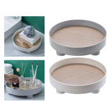 Maxbell Plastic Minimalist Home Decor Tray Storage Box for Perfume Candle Makeups Gray