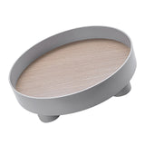 Maxbell Plastic Minimalist Home Decor Tray Storage Box for Perfume Candle Makeups Gray