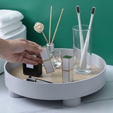 Maxbell Plastic Minimalist Home Decor Tray Storage Box for Perfume Candle Makeups Gray