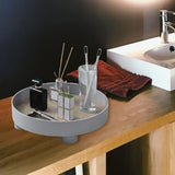 Maxbell Plastic Minimalist Home Decor Tray Storage Box for Perfume Candle Makeups Gray