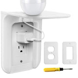 Maxbell Wall Outlet Shelf ABS Plastic Electrical Socket Bracket High Load-bearing