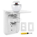 Maxbell Wall Outlet Shelf ABS Plastic Electrical Socket Bracket High Load-bearing