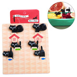 Maxbell Fruit Fork Salad Forks Food Pick for Salad Cake Dessert Black Cat
