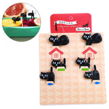 Maxbell Fruit Fork Salad Forks Food Pick for Salad Cake Dessert Black Cat