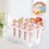 Maxbell Reusable Popsicle Mould Easy Release Ice Cream Molds Kitchen Tools Pink