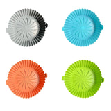 Maxbell Multifunctional Air Fryer Silicone Pot Heat Resistant for Air Fryer  Blue