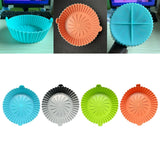 Maxbell Multifunctional Air Fryer Silicone Pot Heat Resistant for Air Fryer  Blue