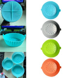 Maxbell Multifunctional Air Fryer Silicone Pot Heat Resistant for Air Fryer  Blue