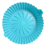 Maxbell Multifunctional Air Fryer Silicone Pot Heat Resistant for Air Fryer  Blue