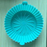 Maxbell Multifunctional Air Fryer Silicone Pot Heat Resistant for Air Fryer  Blue