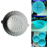 Maxbell Multifunctional Air Fryer Silicone Pot Heat Resistant for Air Fryer  Grey