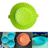 Maxbell Multifunctional Air Fryer Silicone Pot Heat Resistant for Air Fryer  Green
