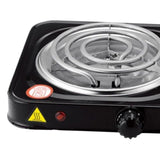 Maxbell Electric Single Burner Cooktop Adjustable Temperature Hot Plate Black 1000W