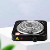 Maxbell Electric Single Burner Cooktop Adjustable Temperature Hot Plate Black 1000W