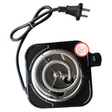 Maxbell Electric Single Burner Cooktop Adjustable Temperature Hot Plate Black 500W