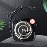 Maxbell Electric Single Burner Cooktop Adjustable Temperature Hot Plate Black 500W
