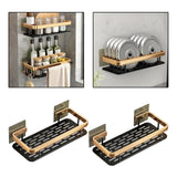 Maxbell Shower Caddy Punch-Free Storage Rack Bathroom Shelf  2Pcs Set