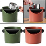 Maxbell Coffee Knock Box Detachable Knock Bar Non Slip Base for Coffee Shop  Green
