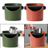 Maxbell Coffee Knock Box Detachable Knock Bar Non Slip Base for Coffee Shop  Green